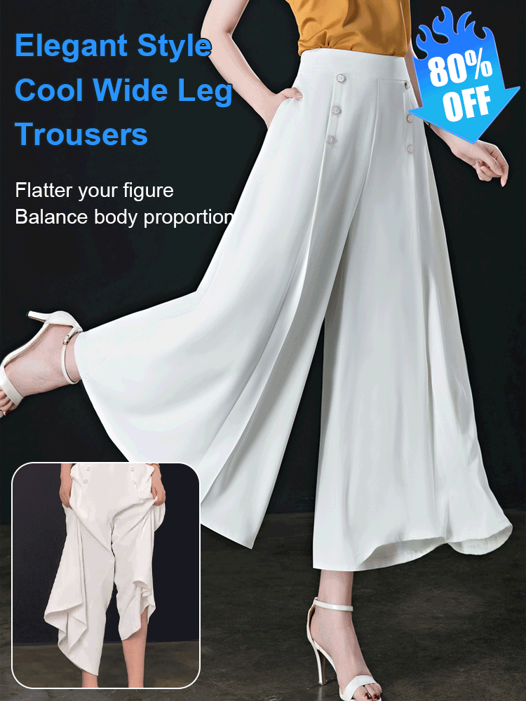【Cumpără 1 primești 1 gratis】💖【M-5XL】 Fusta drapată de damă la modă, cu picioare largi și talie înaltă