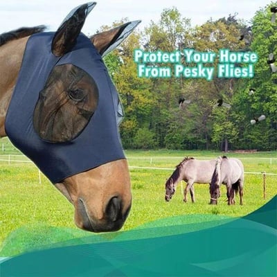 【Cumpără 1 primești 1 gratis】 Mască de cal respirabilă anti-țânțari și mască anti-muscă Rechizite ecvestre