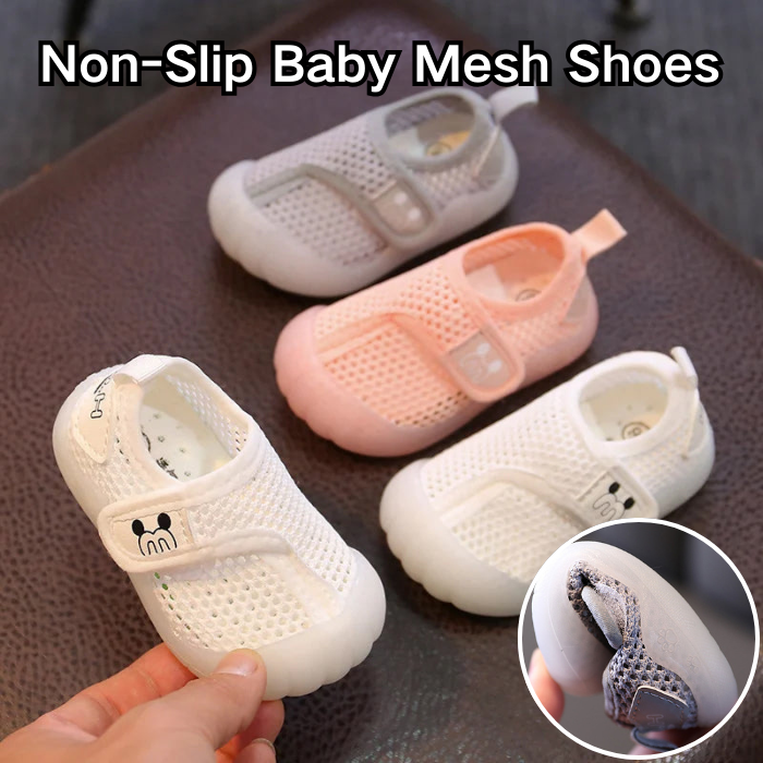 Tavaszi és nyári hálós cipő puha talpú csomagolt fej lélegző baba kisgyermek cipők