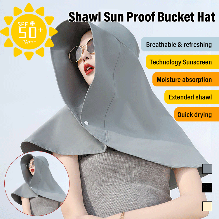 Pălărie de protecție solară Shawl Hat