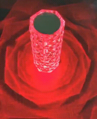Romantic Rose Crystal Diamond Table Lamp, Nordic Kblias crystal table lamp,rose  light effect. -WeiShop